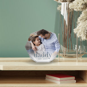 Daddy Year Established Photo Block