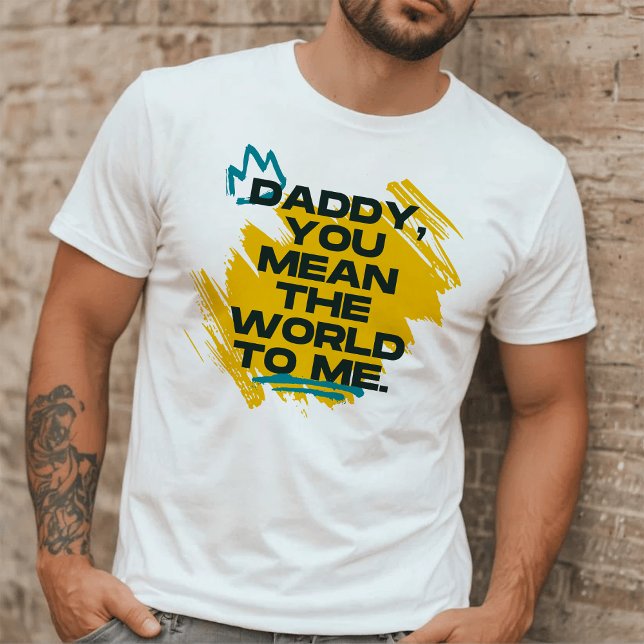 Daddy | Yellow Bold Typography T-Shirt (Creator Uploaded)