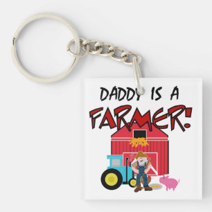 daddyisafarmerTEE Keychain