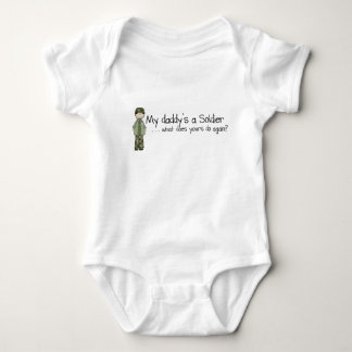 Daddy's a Soldier (6-24mo) Baby Bodysuit