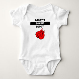 Daddy's Boxing Buddy Baby Bodysuit