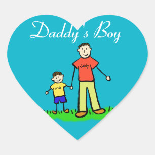 Daddy's Boy Custom Family Character Decal Sticker
