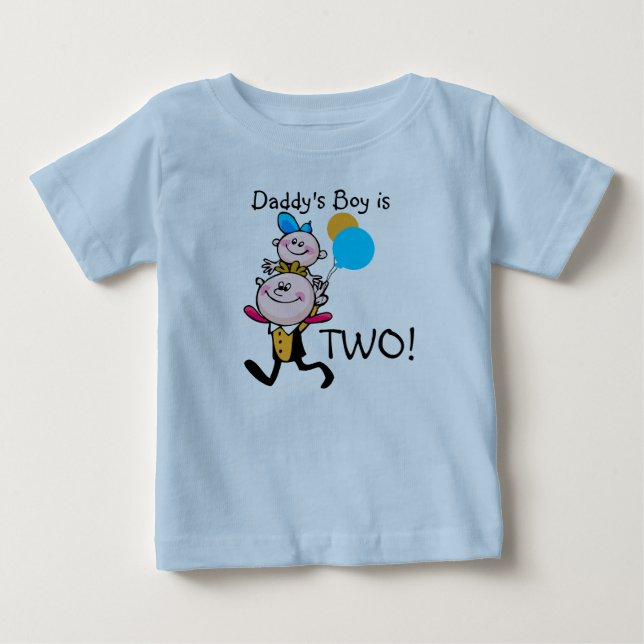 Daddy's Boy Customizable Birthday T-shirt (Front)