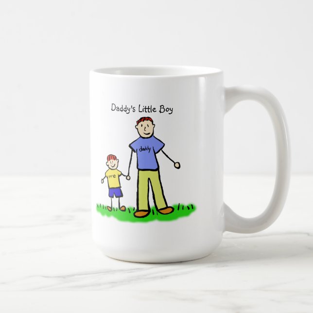Daddy's Boy (Father and Son Family) Custom Mug (Right)