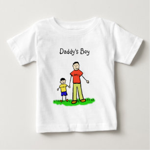 Daddy's Boy Personalized Family Characters Shirt
