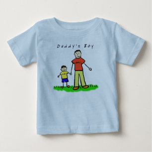 Daddy's Boy T-Shirt (Brunette Drawing Both Sides)
