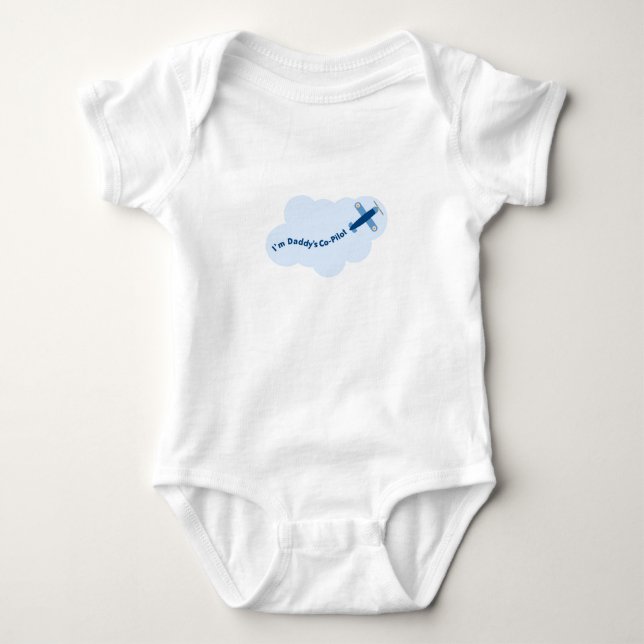 Daddy's Co-Pilot Baby Bodysuit (Front)