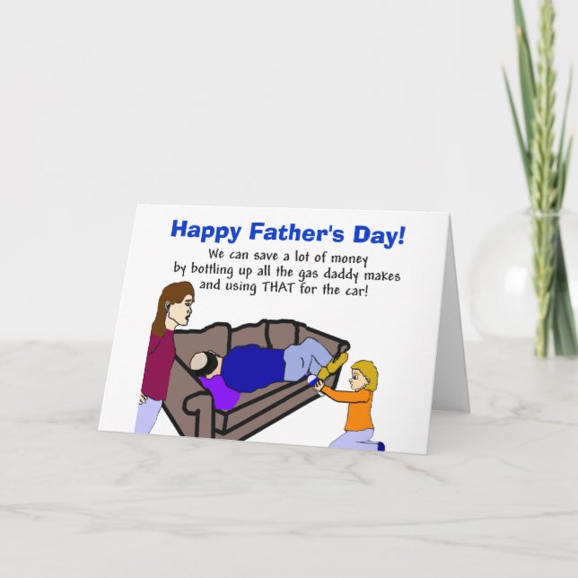 Daddy's contribution Father's Day Card (Front)