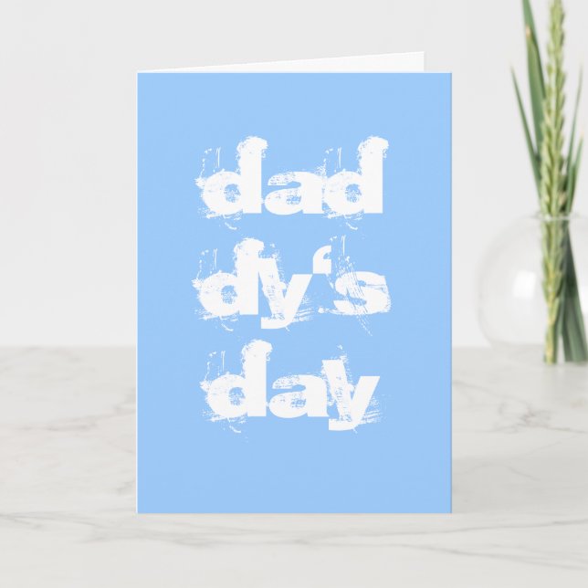 Daddy's day - fathers day card (Front)