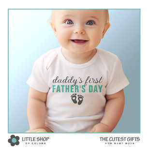 Daddy's First Father's Day Customizable Baby Bodysuit