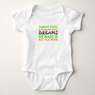 Daddy's Fishing and Hunting Buddy Baby Bodysuit