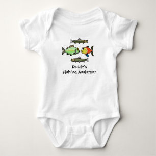 Daddy's Fishing Assistant Baby Shirt  Customize It