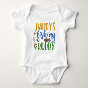 Daddy's Fishing Buddy Baby Bodysuit