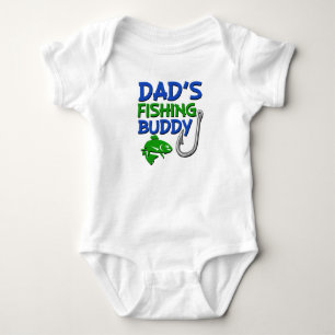 Daddy's Fishing Buddy funny baby boy shirt