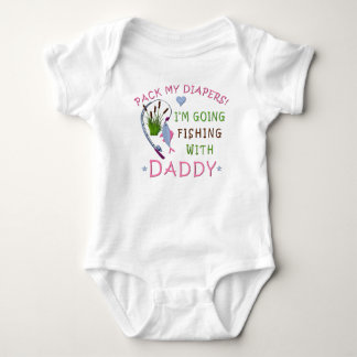 Daddys Fishing Buddy Pack My Diapers Baby Bodysuit