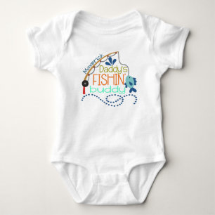 Daddy's Fishing Buddy Personalized baby onsie Bodysuit