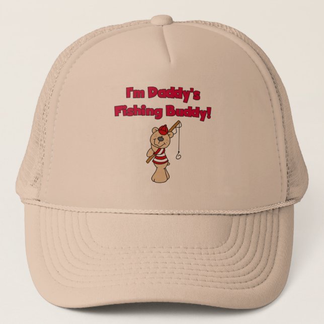 Daddy's Fishing Buddy Tshirts and Gifts Trucker Hat (Front)