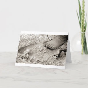 daddy's footprint card