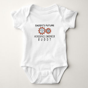 Daddy's Future Aerospace Engineer Buddy Baby Bodysuit