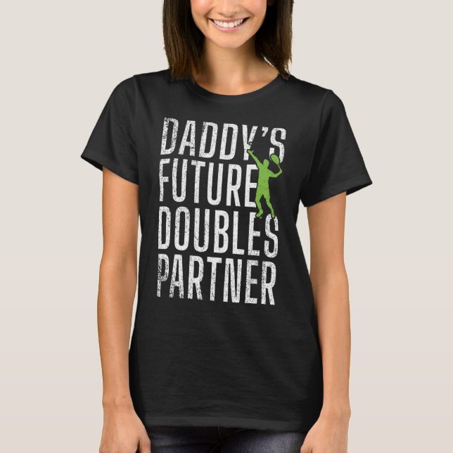 Daddys Future Doubles Partner Tennis Child T-Shirt (Front)