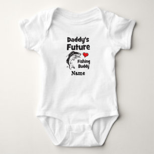 Daddy's Future Fishing Buddy Baby Bodysuit