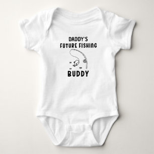 Daddy's Future Fishing Buddy - Cute Fishing Baby Bodysuit
