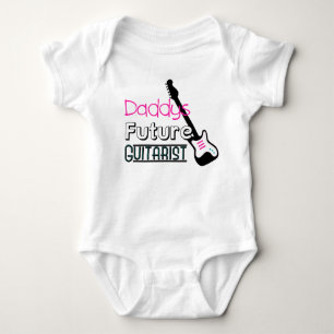 Daddys Future Guitarist Baby Bodysuit