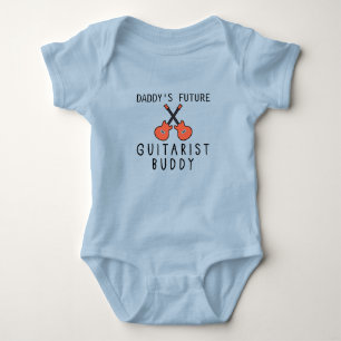 Daddy's Future Guitarist Buddy - Cute Guitarist Baby Bodysuit