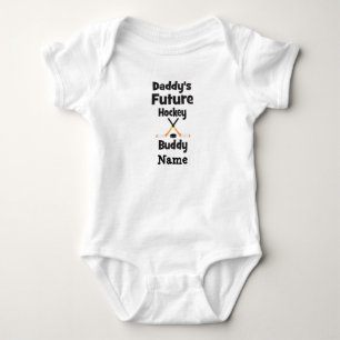 Daddy's Future Hockey Buddy Baby Bodysuit