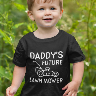 Daddy's Future Lawn Mower Baby T-Shirt