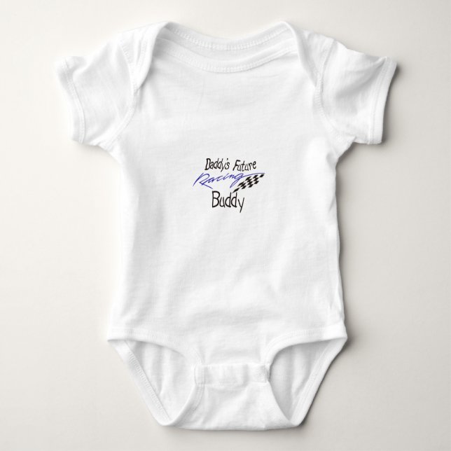 Daddys Future Racing Buddy Baby Bodysuit (Front)