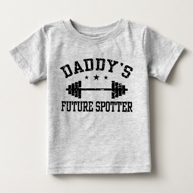 Daddy's Future Spotter Baby T-Shirt (Front)