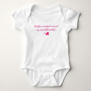 Daddy's Girl 3-snap Quick Change Outfit Cutsie Baby Bodysuit