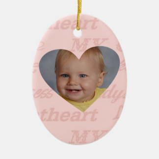 Daddys Girl Babys First Christmas Personalized Ceramic Ornament
