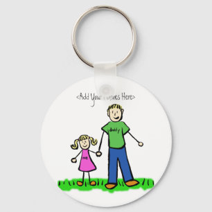 Daddy's Girl Blonde Keychain (Custom Names)