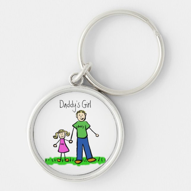 Daddy's Girl Blonde Keychain (Customize) (Front)