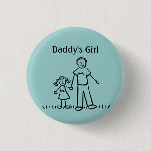 Daddy's Girl Buttons Custom Family Pendant Pins