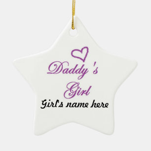 Daddys Girl Ceramic Ornament