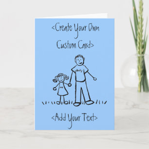Daddy's Girl Customize Message Greeting Card
