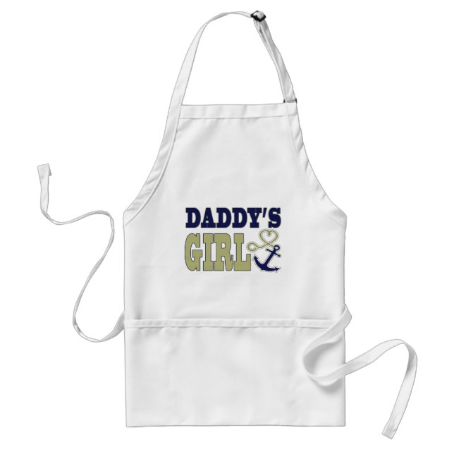 Daddy's Girl Nautical Standard Apron (Front)