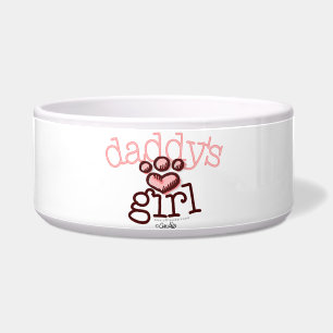 Daddy's Girl Pink Paw Print Heart