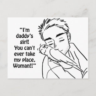 Daddy's girl postcard