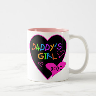 Daddy's Girl T Shirts, Mugs, Pillows, Stationary Two-Tone Coffee Mug