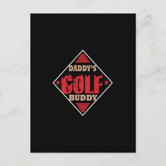 daddy's golf buddy postcard
