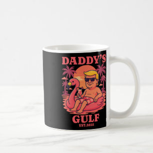 Daddy's Gulf 2025 Funny Daddy Trump Daddys Retro V Coffee Mug