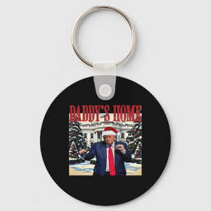 Daddy's Home Christmas Edition White House Trump D Keychain