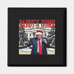 Daddy's Home Christmas Edition White House Trump D Magnet