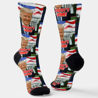 Daddy's Home President Donald Trump 2024 Victory Socks