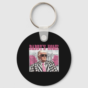 Daddys Home Trump Pink 2024  Keychain