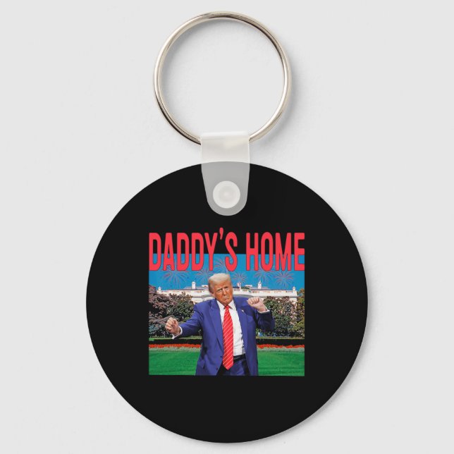 Daddy's Home Trump Pink Trump 2024 Take America Ck Keychain (Front)